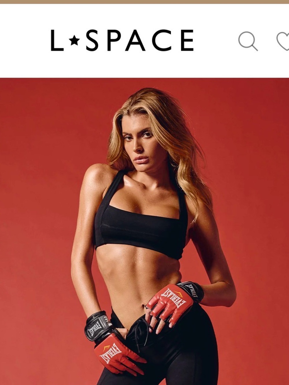 NWOT L*Space Black Uppercut Sports Bra